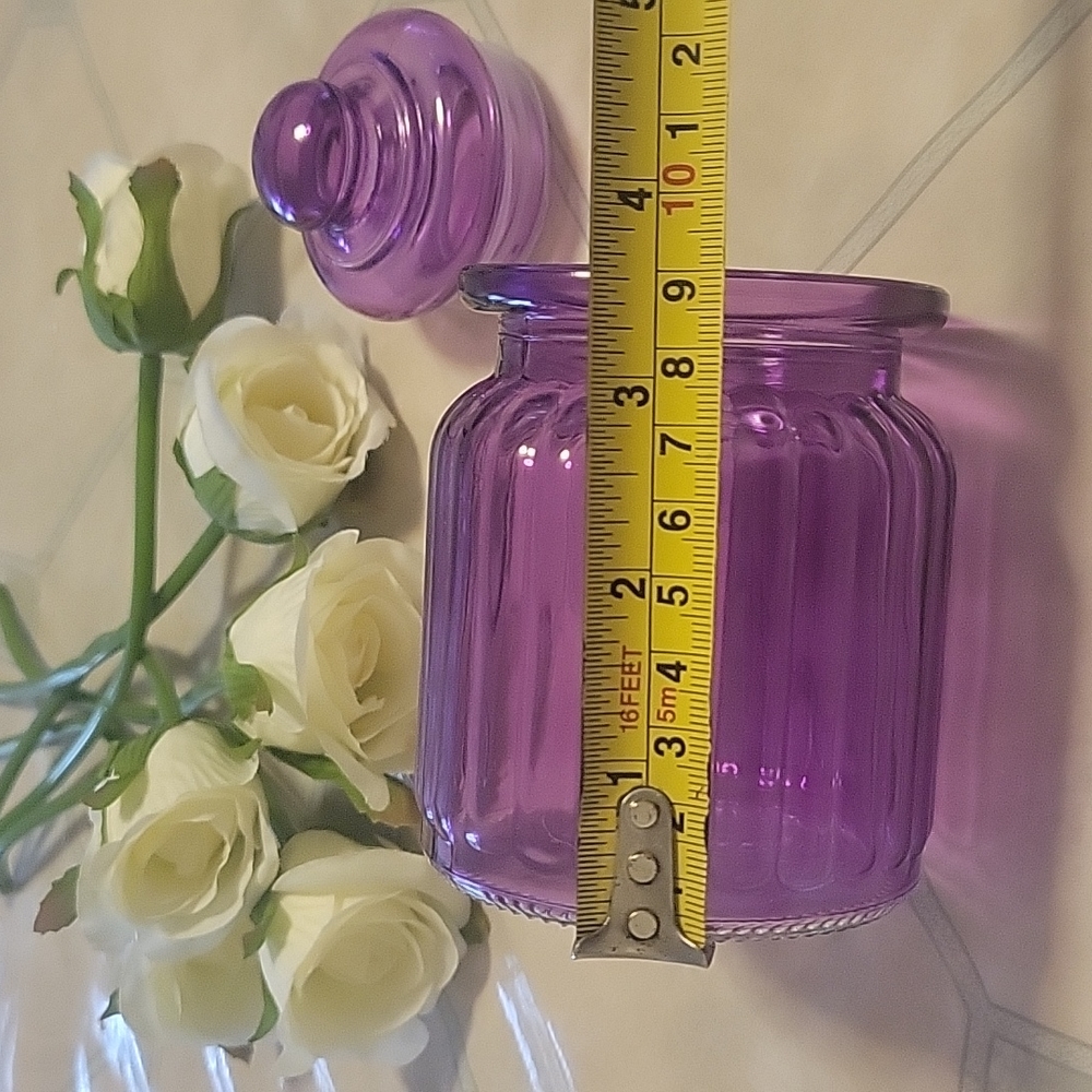 NWT GLASS CANISTER - Picture 7 of 8